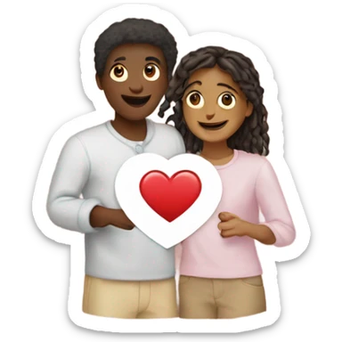 heart with bestfriends inside  sticker