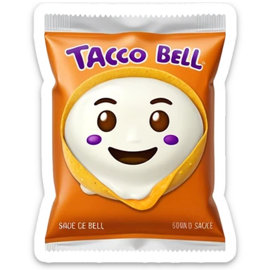 mild sauce from taco bell sticker