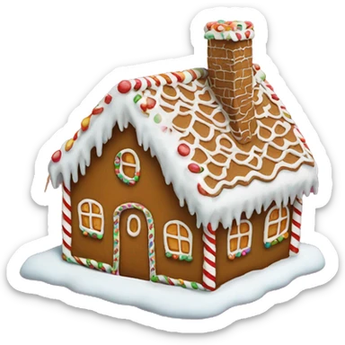 Gingerbread house sticker
