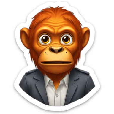 orang lagi berak sticker