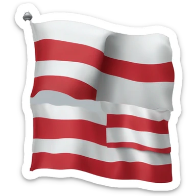 Flag of Austria but red on the flag is Grey And White on the flag is Blue sticker