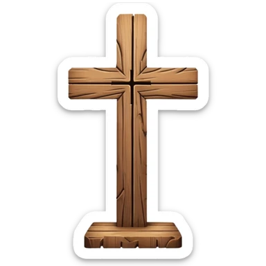 Christian cross  sticker