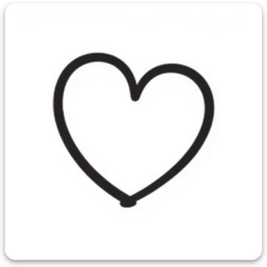 heart, hand drawn doodle style sticker