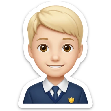 kid student School uniform sticker