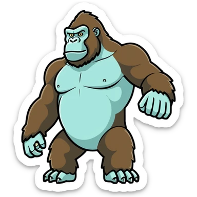 King Kong let’s go with my brothers  sticker