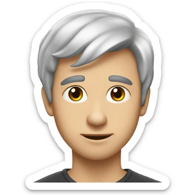 Аниме девочка с косичками голубыми и рогами sticker