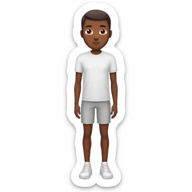 Black man with skinny legs sticker