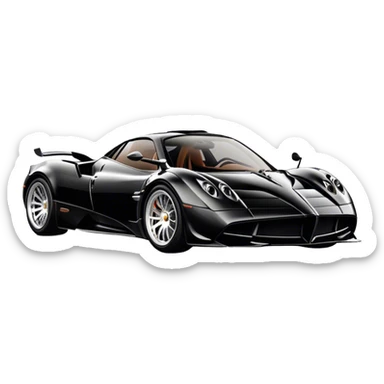 Pagani Huayra - Pagani (Model Year: 2022) (Iconic colour: Black) sticker