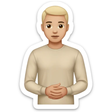 man standing full body long sleeve shirt sticker