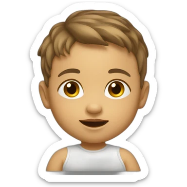 Baby oblique view sticker