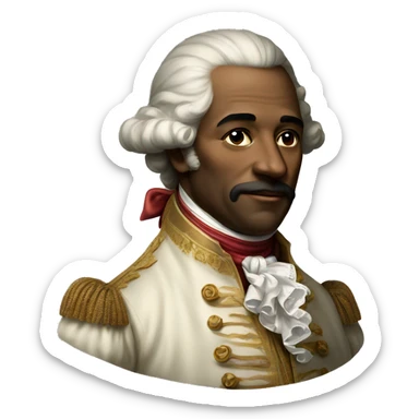 photorealistic aristocrat XVIII century sticker