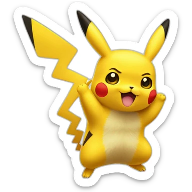 Pikachu qui fait un pouce sticker