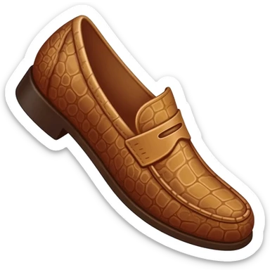 Tan Croc's Shoe sticker
