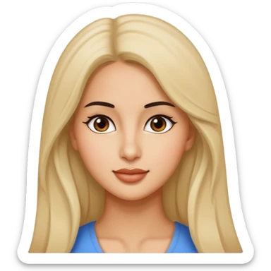 pretty genmoji that looks like Katrina Kaif sticker