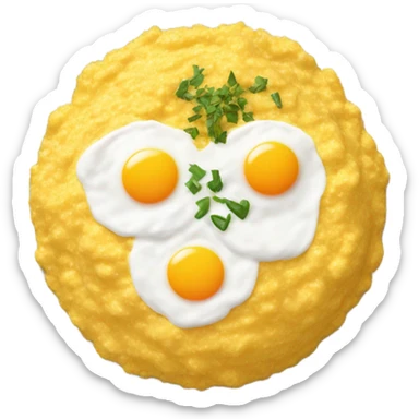mamaliga traditional romanian food sticker