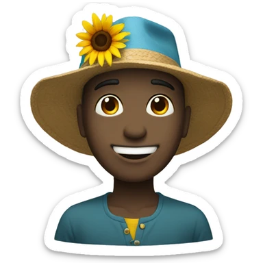 Un girasol alegre  sticker