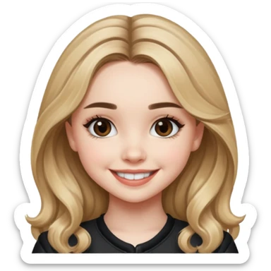 Sabrina carpenter smiling sticker