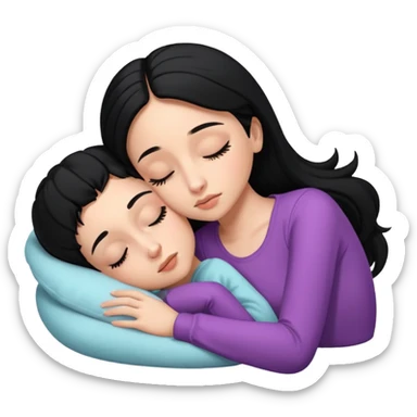 Ariana Grande sleeping with black hair  sticker