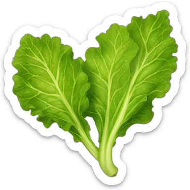 Gold spray painted lettuce leaf lettuce leaf sticker