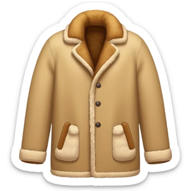 beige autumn winter fury  sticker
