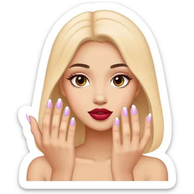 Painted nails  sticker