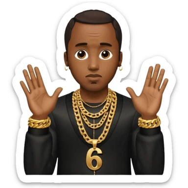 P Diddy doing 67 sticker
