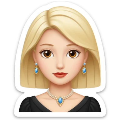 women dressed in elegant attire sticker