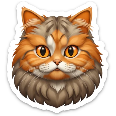 Tabby Persian cat sticker