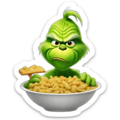 grinch eating sticker
