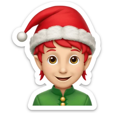 Make an emoji of elf on the shelf  sticker