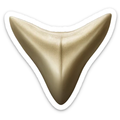shark tooth fossil sticker