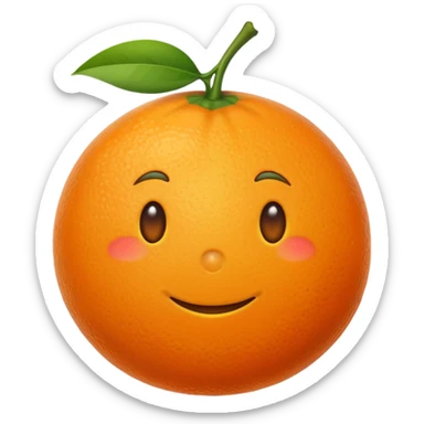 orange vibes sticker