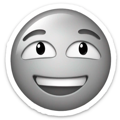 smiling face with a tear showing peace sign sticker