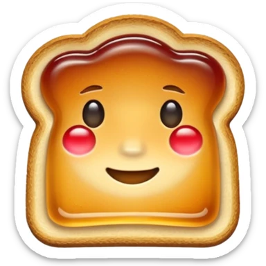 toast with jelly sticker