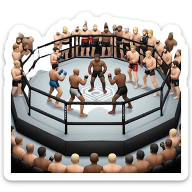 Mma octogone sticker