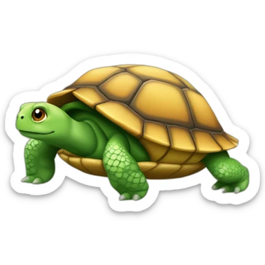 Paresseux sur une tortue sticker
