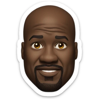 shaquille O'Neal but small sticker