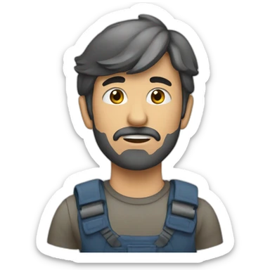 грабитель с молоком sticker