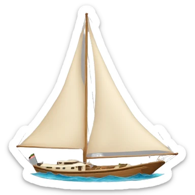 yacht camel sticker