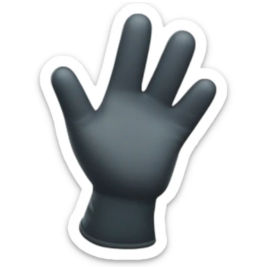 gloved hand making an ok shape sticker