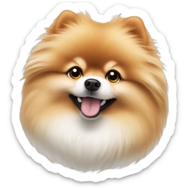 Pomeranian dog sticker