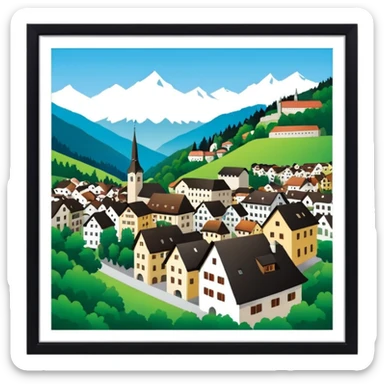 Canton st Gallen Switzerland sticker