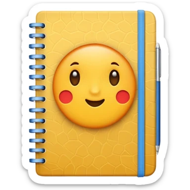 patterned notebook sticker