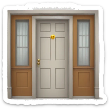 A door with parade around the door  sticker