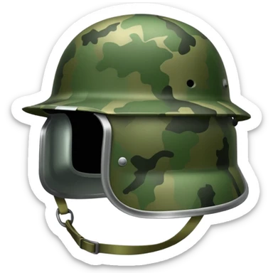 army soldier helmet REMOVE STAR sticker