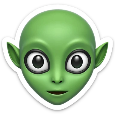 generate an alien emoji sticker