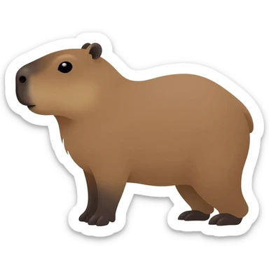 Capybara sticker