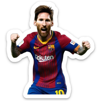messi dancing sticker