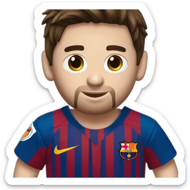 messi mostrando la camiseta sticker