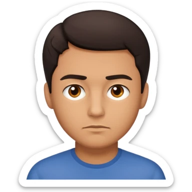 A serious man sticker